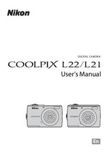 Nikon Coolpix L22 manual. Camera Instructions.